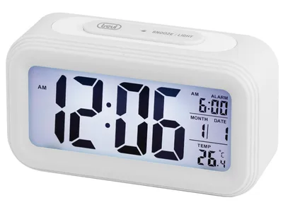 Produktbild von Trevi SLD 3068 S, Digitaler Wecker, Rechteck, Weiß, 12/24 h, F, °C, LCD