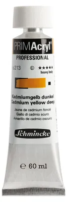 Produktbild von Kadmiumgelb dunkel 60ml - PRIMAcryl Acrylfarbe Schmincke 13 213 011