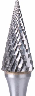 Immagine prodotto di Fresa in metallo duro a punta conica, diametro 12 mm, lunghezza di taglio 25 mm, gambo 6 mm,