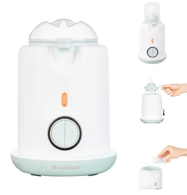 Obrázek produktu pro Kikkaboo sterilizátor Warmy 3 v 1 ohřívač lahví odšťavňovač odměrka víčko světle zelená