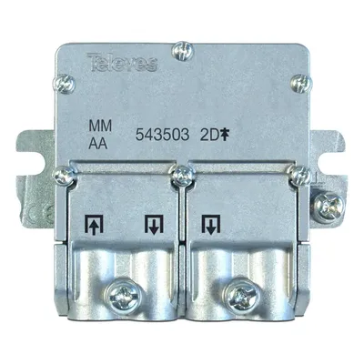 Produktbild von Televes 543503, Kabelsplitter, 5 - 2400 MHz, Edelstahl, 4,3 dB, 1 Stück(e), Sichtverpackung