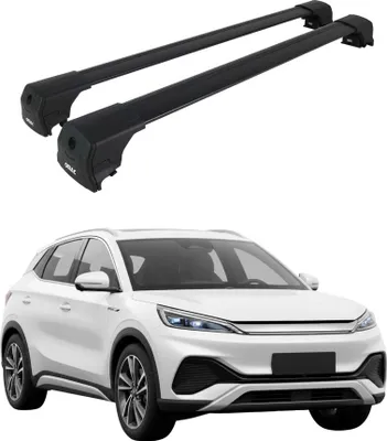 Produktbild von Dachträger Gepäckträger für BYD Atto 3 2022-2025 ABE Aluminium Schwarz 2tlg