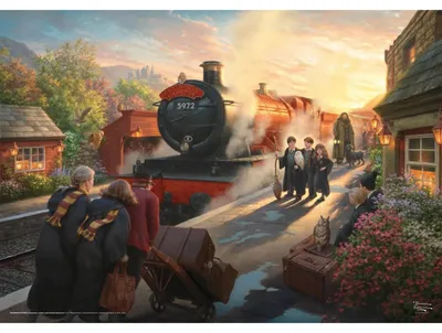 Immagine prodotto di Schmidt Spiele Mondo magico, Harry Potter™ Hogwarts Express™, Puzzle Thomas Kinkade 1.000 pezzi 58428