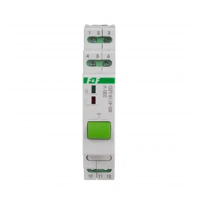 Produktbild von F&F | Bistabiler Relais BIS-411B-LED - 230V - Kompakt - Lichtsteuerung - Mehrere Steuerpunkte