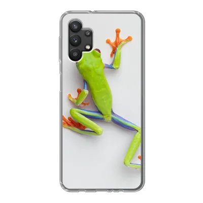 Produktbild von MuchoWow® Handyhülle Schutzhülle Hülle für Samsung Galaxy A32 5G Frosch - Tiere - Grün Silikon Softcase Handy Hülle - Softcase