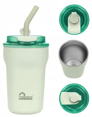 Produktbild von Majestic Sport Hoody Thermobecher mit Strohhalm 420ml