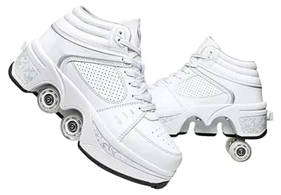 Image de Chaussures de sport 2 en 1 pour patin à roulettes, pour enfants