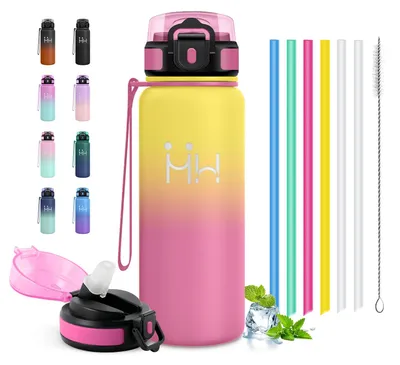 Produktbild von JAPORIA Trinkflasche Edelstahl 750ml, BPA-Frei, Auslaufsichere Isolierflasche Do