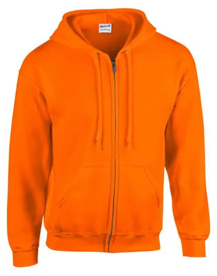 Produktbild von Gildan - Hoodie mit durchgehendem Reißverschluss für Herren/Damen Uni FK2795 (M) (S Orange)