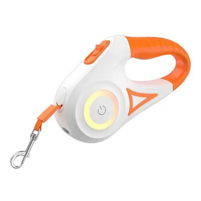 Produktbild von Rojeco Automatische Hundeleine 5m mit LED orange