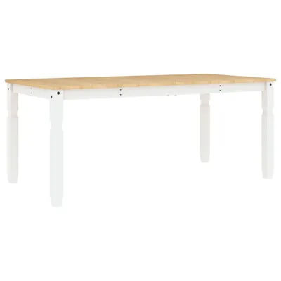 Produktbild von "WINTER SALE"Esstisch für 4/6 Personen - CLORIS - Küchentisch elegantes Design - Corona Weiß 180x90x75cm Massivholz Kiefer - Esstische NeuMöbel845420
