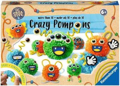Produktbild von Be Creative Crazy Pompons Ravensburger 18118