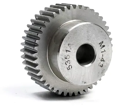 Image de Roue dentée, module 1, Z=43, avec moyeu Ozdowski, roue dentée droite, 43 dents