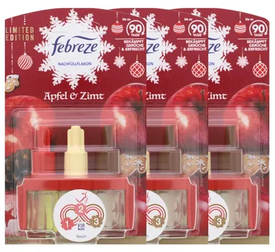 Productafbeelding van Luchtverfrisser navulling - Appel & Kaneel - 3 x 20 ml