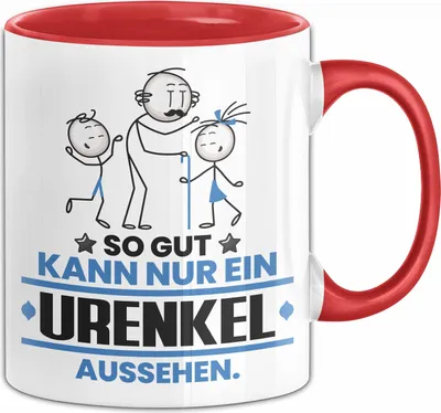 Produktbild von Urenkel Geschenk Tasse So Gut Kann Nur Ein Urenkel Aussehen Geschenkidee Kaffee-Becher (Rot)