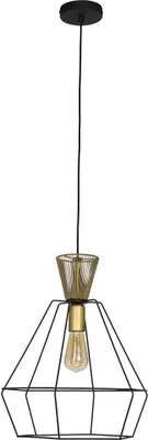 Produktbild von Pendelleuchte, Stahl schwarz, Käfig, 25 cm