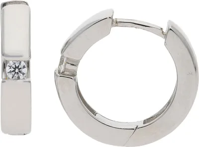 Produktbild von Creolen Silber 925 Zirkonia JL10-06-2873 JuwelmaLux