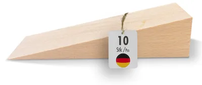 Immagine prodotto di Set di 10 spessori in legno di faggio per porte e pavimenti