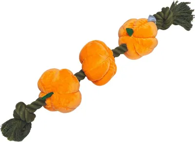 Obrázek produktu pro Hračka pro psy Beeztees s plyšovými dýněmi oranžová/černá