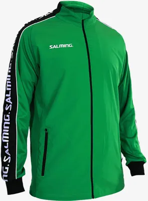 Produktbild von Salming Delta Kinder Jacket Jacke Sportjacke Trainingsjacke grün/weiß 1198740-0606, Größe:152