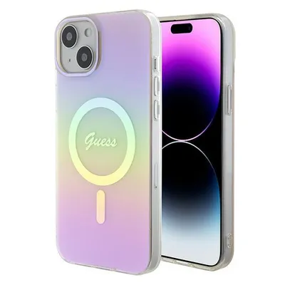 Obrázok produktu pre Guess Guhmp15Mhitsp Iphone 15 Plus 6.7 Ružovo-Ružové Pevné Puzdro Iml Iridescent Magsafe