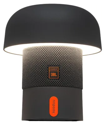 Immagine prodotto di Kooduu Sensa Play Mini Lampada da Tavolo con Altoparlante Bluetooth JBL, LED Dimmerabile, IP53, Antracite