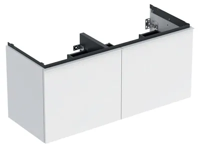 Produktbild von Geberit Acanto Unterschrank für Doppelwaschtisch, 2 Schubladen und 2 Innenschubladen, wandhängend, 1184x541x475mm, 503.007.01.1