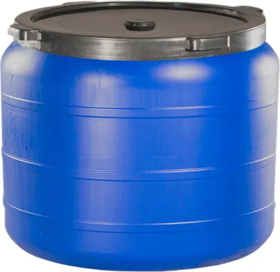 Produktbild von Weithalsfass Futtertonne 100 Liter Fasssilage Regen Fass Gepäcktonne blau
