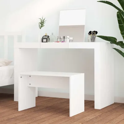 Produktbild von "2026 Aktion" Schminkhocker Weiß 70x35x45 cm Holzwerkstoff DEMöbel 3326796