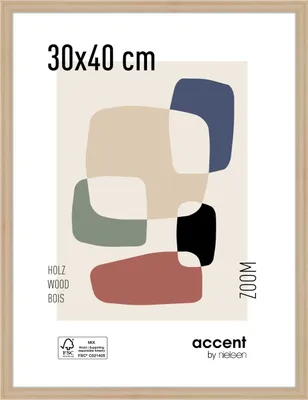 Produktbild von accent by nielsen Holz Bilderrahmen Zoom, 30x40 cm, Natur
