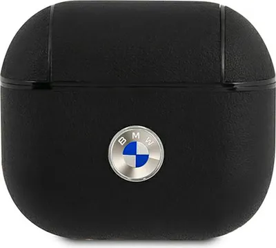 Immagine prodotto di Bmw Bma3Sslbk Airpods 3 Coverczarny/Nero Geniune Pelle Logo Argento