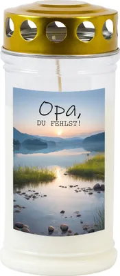 Produktbild von Gedenk-Kerze "Opa"
