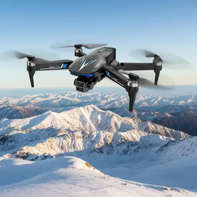 Produktbild von Profi GPS-Drohne mit Full-HD-Kamera & 3-Achsen-Gimbal – 800m Reichweite, Live View, Follow-Me-Modus & Ersatzrotoren