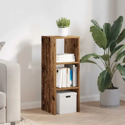 Produktbild von "im Sonderangebot" Bücherregal Stapelbar Altholz-Optik 30x30x80 cm Holzwerkstoff DEMöbel 7440661
