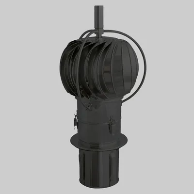 Produktbild von Schornsteinaufsatz Turbowent TUZ 2 zum Einstecken, Edelstahl, Ø 180 mm, schwarz