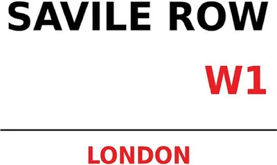 Produktbild von vianmo Holzschild 30x40 cm London Savile Row W1