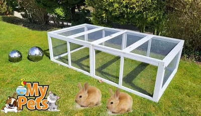 Produktbild von XXL Freilaufgehege YORK Freilauf Auslauf Frei Lauf Käfig Stall Hase Kaninchen