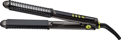Produktbild von Grundig HS 7730, Glättende/lockende Bürste, Warm, 80 °C, 210 °C, 30 s, Schwarz, Gelb