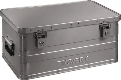 Produktbild von Aluminiumbox L580xB380xH275mm 47 l mit Klappverschluss und Zylinderschloss