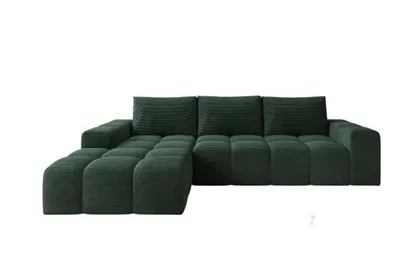 Produktbild von Moebelfest Molli Ecksofa L-Form Linksseitig Grün Cord-stoff