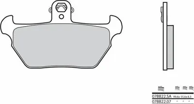 Obrázok produktu pre Brzdové doštičky BREMBO Street zo spekaného kovu - 07BB22SA
