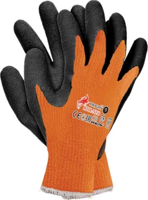 Produktbild von Arbeitshandschuhe aus Strickgewebe mit Latexbeschichtung Orange 7