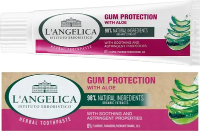 Produktbild von Langelica Zahnpasta Zahnfleischschutz Aloe Vera 75ml ohne Fluorid