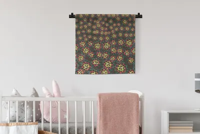 Produktbild von MuchoWow® Wandteppich Wandbehang Leopard - Muster - Farbenfroh 60x60 cm Tapisserie Dekoration Wandtuch - Dekorationen - Wand Decke