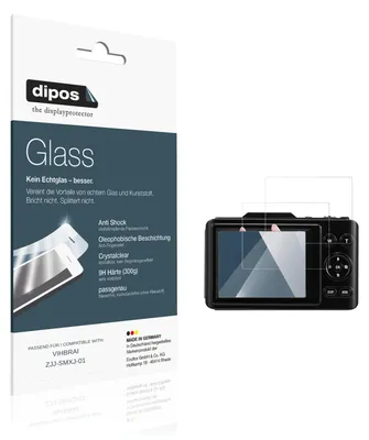 Produktbild von 2x Schutzfolie für VIHBRAI ZJJ-SMXJ-01 - Anti-Shock 9H Folie dipos Glass Kunststoffglas