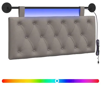Produktbild von Hängendes Kopfteil Mit LED Licht Taupe Stoff
