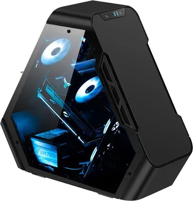 Produktbild von Jonsbo TR03-A BLACK, Cube, PC, Schwarz, ATX, ITX, micro ATX, Stahl, 17,5 cm