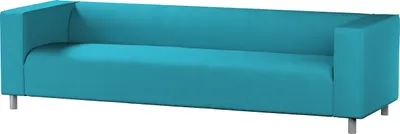 Produktbild von Dekoria Bezug für Klippan 4-Sitzer Sofa, türkis, Bezug für Klippan 4-Sitzer