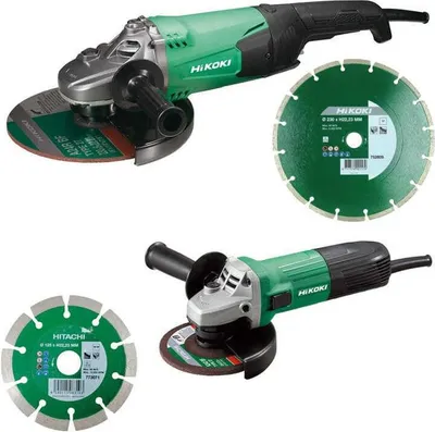 Produktbild von HiKOKI Winkelschleifer-Set 600 und 2000 Watt, KG23SAYBZ