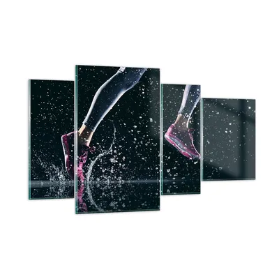 Produktbild von Bilder auf glas - Laufen Lifestyle Leichtathletik Schuhe - 120x70cm - Glasbilder - Wandbilder - Kunstdruck - Wanddekoration aus Glas - Glas Bilder - Wandbild auf Glas - GDL120x70-2900